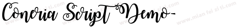 Coneria Script Demo字体转换
